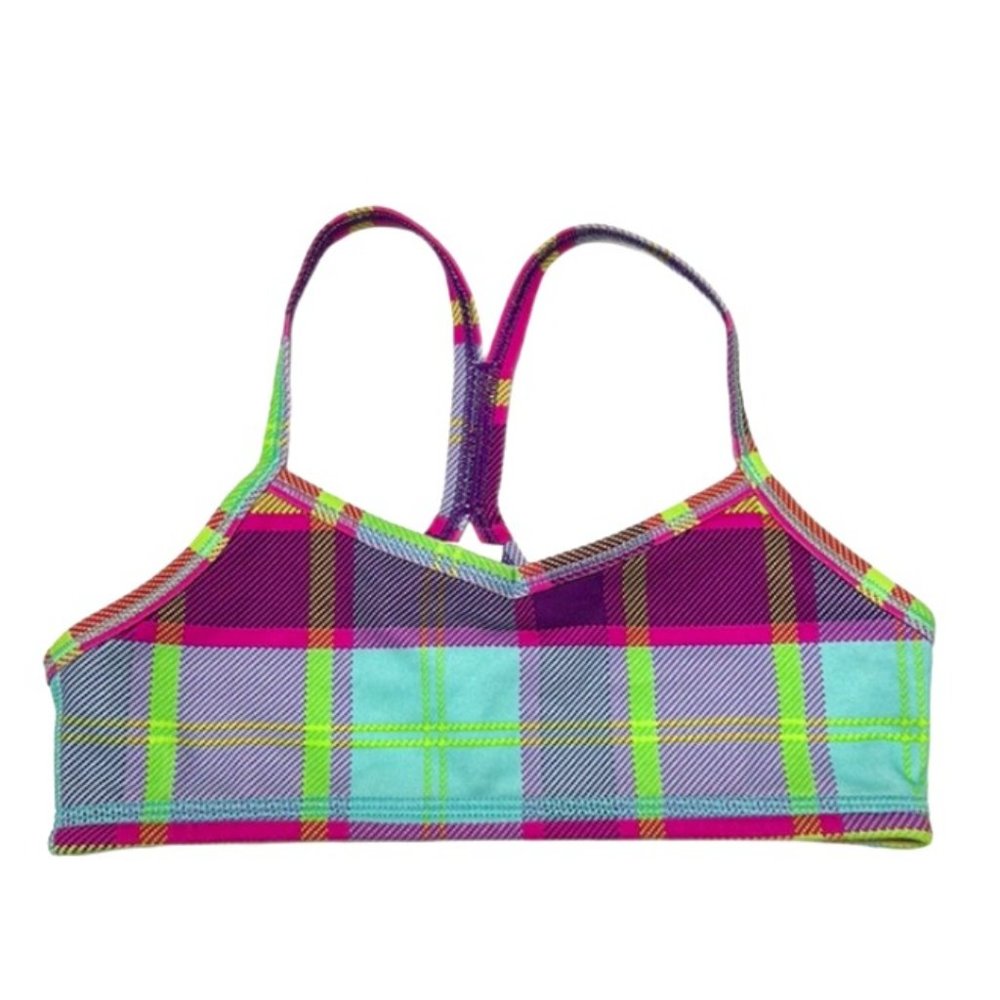 NWOT Ivivva Drill Sports Bra *Plaid